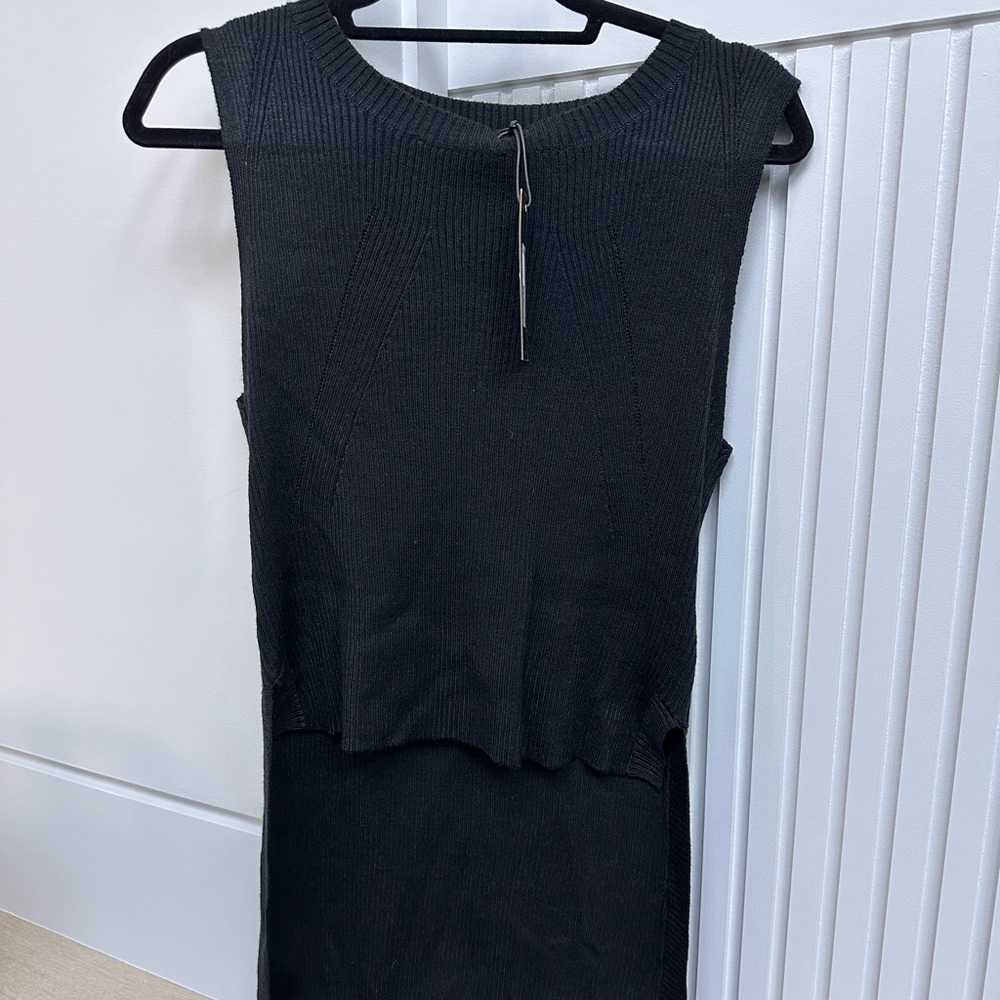 Women’s SuperRash Size M Black Knit Dress NWT